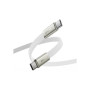 Дата кабель USB-C to USB-C 1.2m 60W 3A nylon white Acefast (6974316286257)