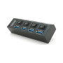 Концентратор Voltronic USB 3.0 to 4xUSB with switches (YT-3H4S/1TB)