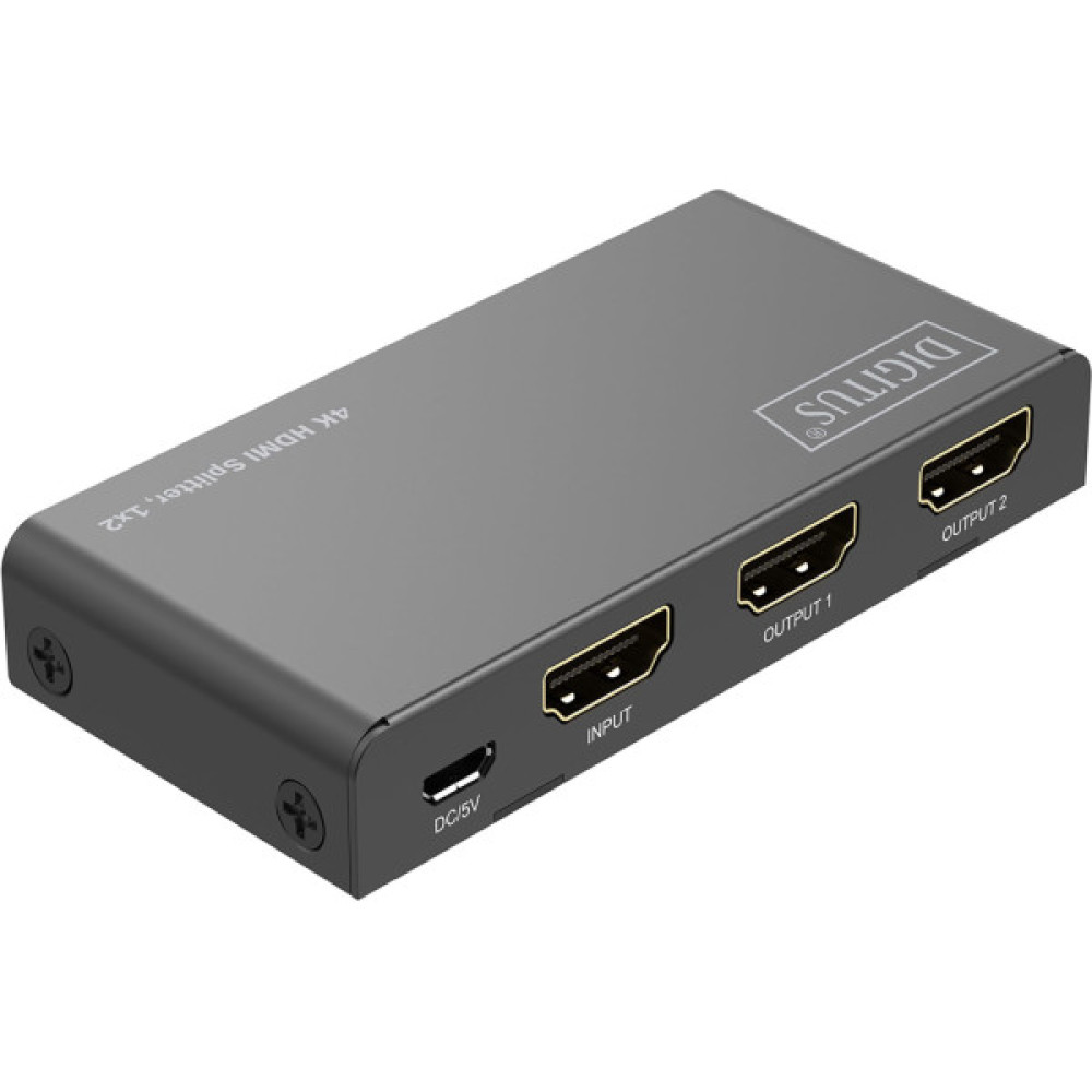 Відеосплітер DIGITUS HDMI (INx1 - OUTx2), 4K