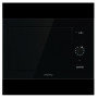 Мікрохвильова піч Gorenje вбудовувана Simplicity, 23л, міх. управл., 900Вт, гриль, дисплей, чорний