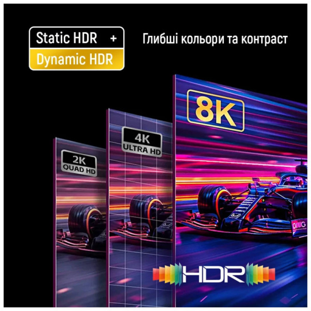 Кабель мультимедійний DisplayPort M to DisplayPort M 1.5m V1.4 8K black ColorWay (CW-CBDP093-BK)