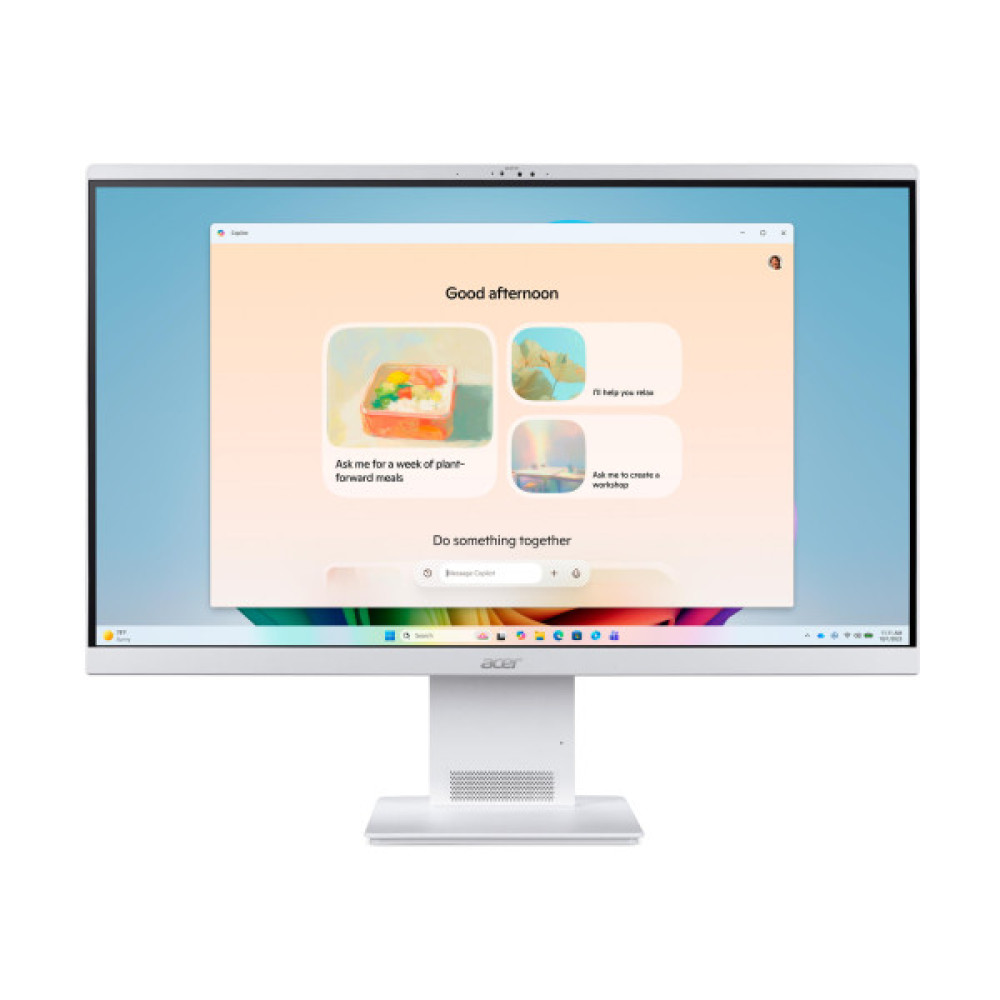 Комп'ютер персональний моноблок Acer Aspire S27B-UGMTL-U 27" FHD, Intel U5-115U, 16GB, F1TB, UMA, WiFi, кл+м, Lin, білий