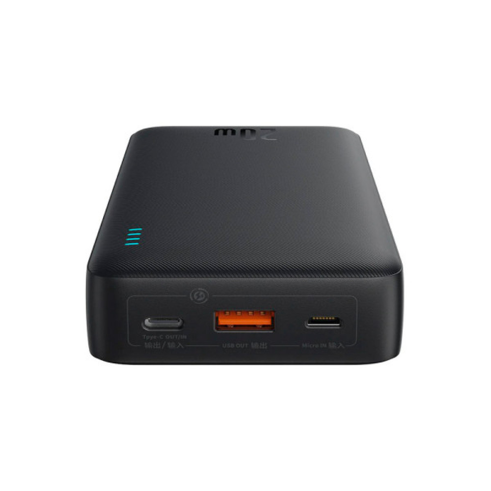 Батарея універсальна Baseus Airpow 20000mAh 20W PD/3.0, QC/3.0, black (P10022804113-00)