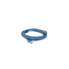 Дата кабель USB 2.0 AM/AF 5.0m ferrite transparent blue Voltronic (YT-AM/AF-5.0TBL)