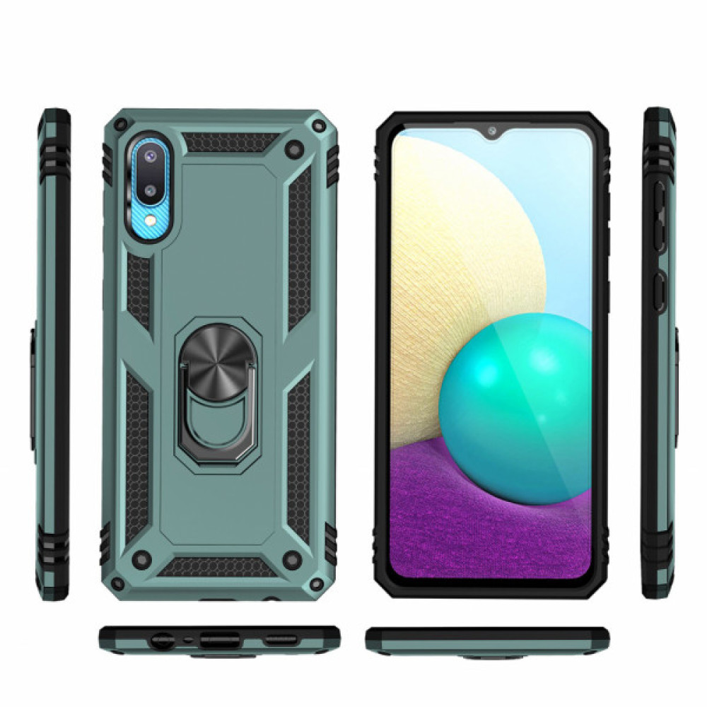 Чохол до мобільного телефона BeCover Military Samsung Galaxy A02 SM-A022 / M02 SM-M022 Dark Green (706641) Чохол до мобільного телефона BeCover Military Samsung Galaxy A02 SM-A022 / M02 SM-M022 Dark Green (706641)