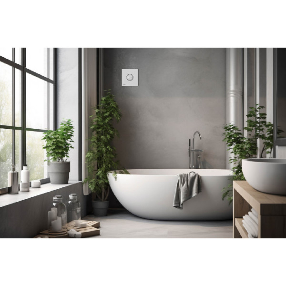 Витяжний вентилятор ARDESTO 25 Вт, 210 м3/г, 1650 об./хв., 35 дБ, білий