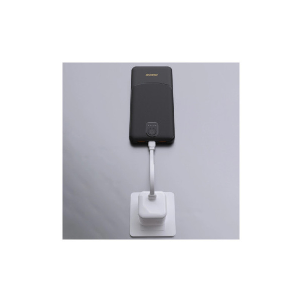 Батарея універсальна Dudao 10000mAh K10 12W, 2*USB-A, USB-C(IN), Black (6977196682164)