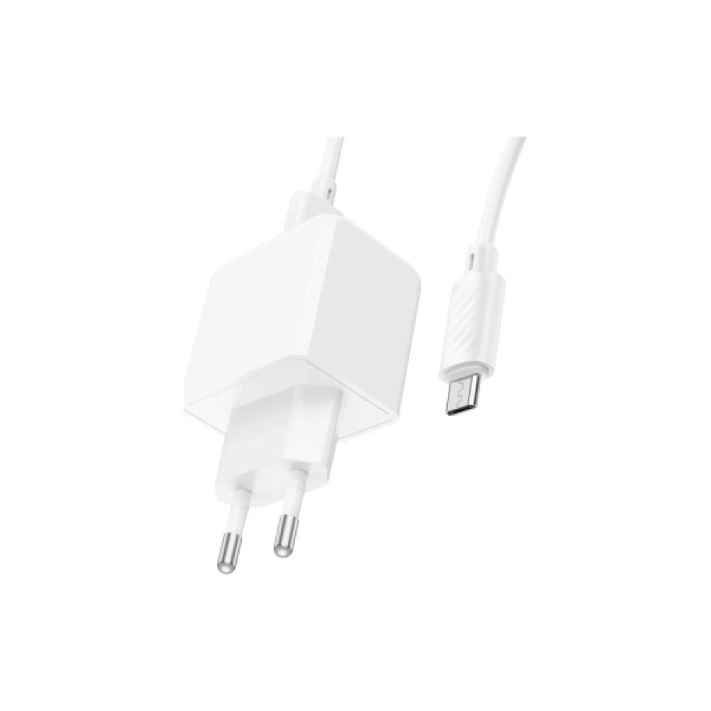 Зарядний пристрій HOCO CS11A USB + cable USB to Micro 5P white (6942007603591)