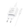 Зарядний пристрій HOCO C76A Pro Majestic USB-C PD30W + cable USB-C to USB-C White (6942007616324) Зарядний пристрій HOCO C76A Pro Majestic USB-C PD30W + cable USB-C to USB-C White (6942007616324)
