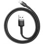 Дата кабель USB 2.0 AM to Lightning 2.0m Cafule 1.5A gray+black Baseus (CALKLF-CG1) Дата кабель USB 2.0 AM to Lightning 2.0m Cafule 1.5A gray+black Baseus (CALKLF-CG1)