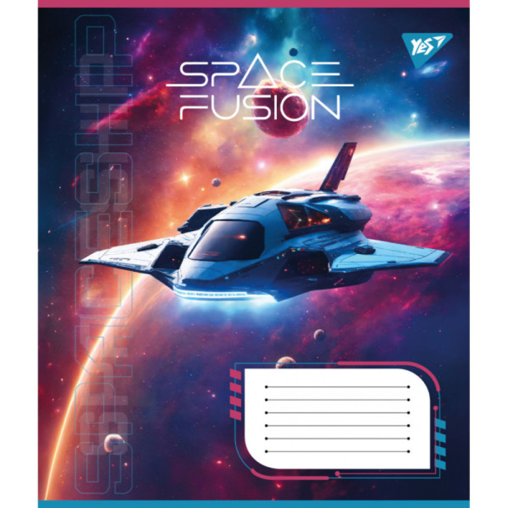 Зошит Yes Space fusion 24 аркушів клітинка (767022)