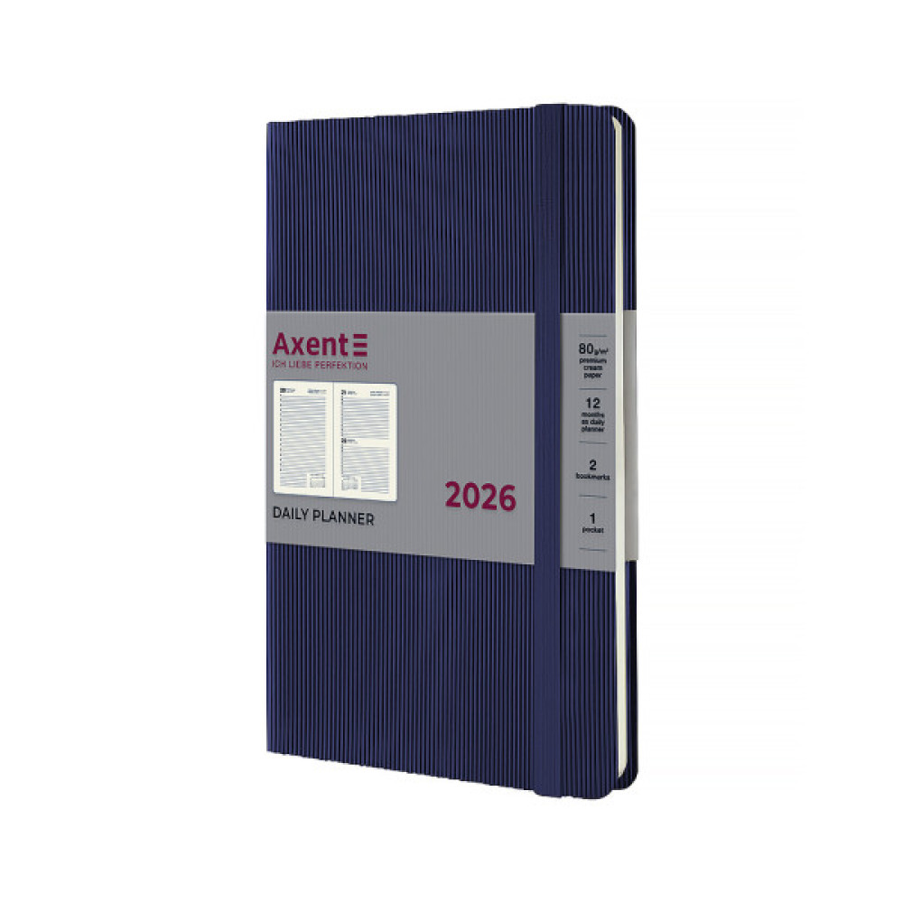 Тижневик Axent датований 2026 Partner Lines, 145х210, синій (8815-26-02-A)