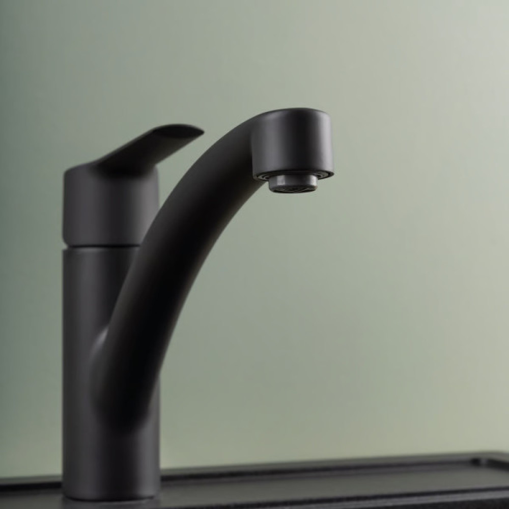 Змішувач для кухні Grohe Start, довж.виливу - 226мм, поворотний, 1важіль, чорний