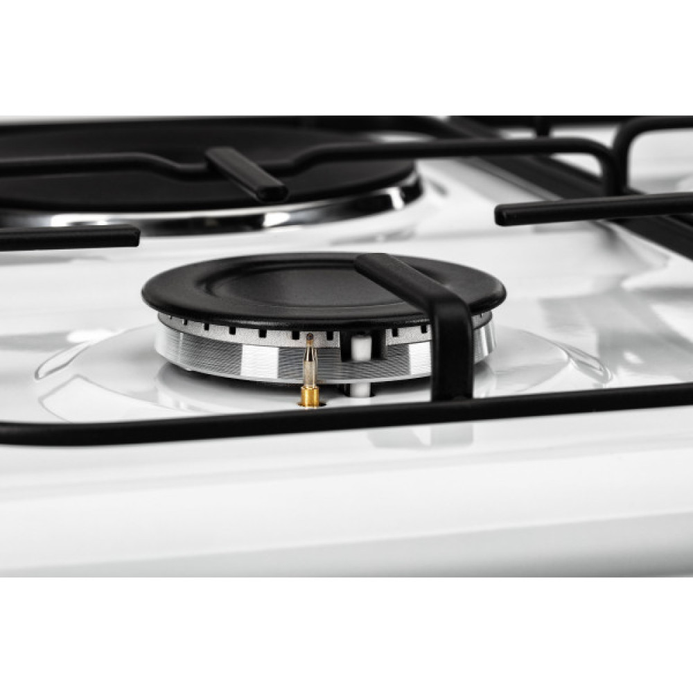 Плита ARDESTO комбі 3 газ + 1 електро, 64л, 60x60см, підсвічування, форсунки LPG (підключення газового балона), знімні направляючі, білий