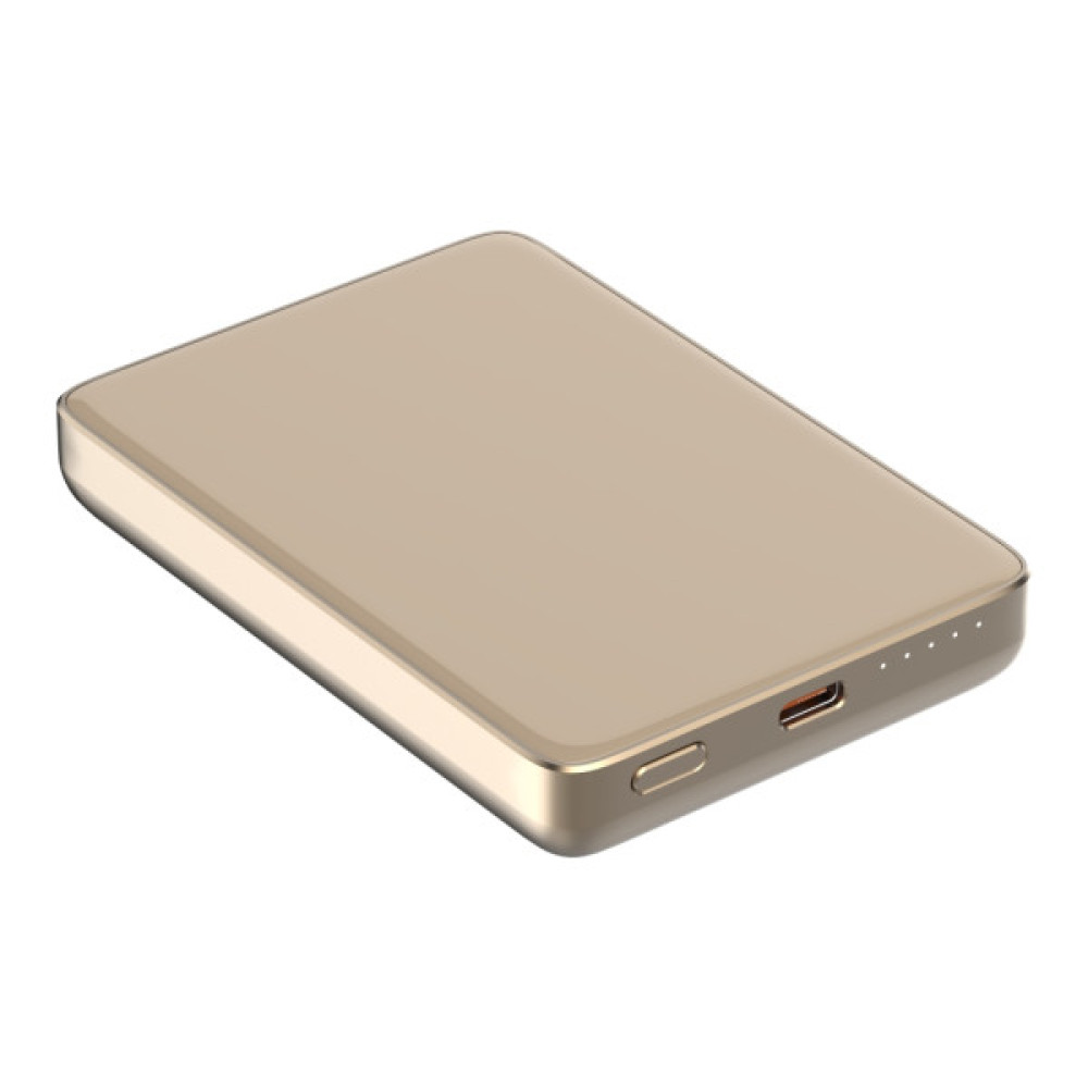 Батарея універсальна Atria 10000mAh, PD/20W, 15W Wireless MagSafe, White (WPD-W72G)