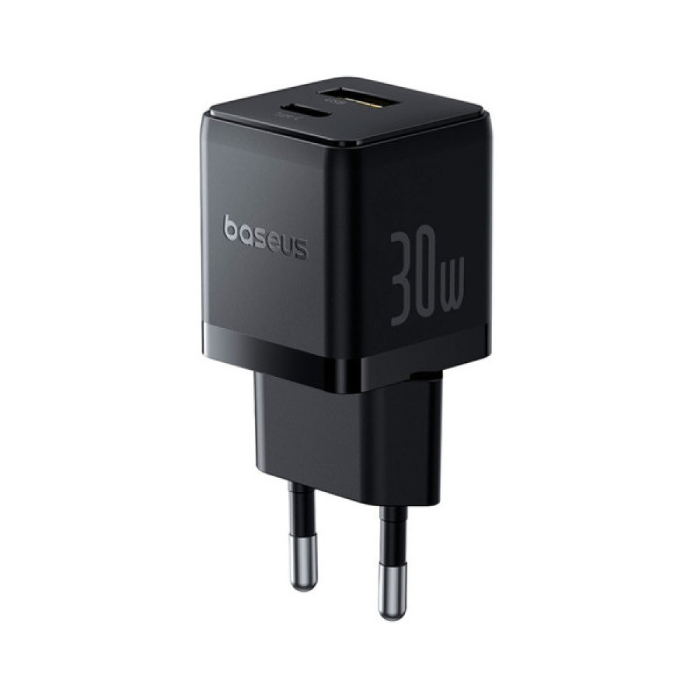Зарядний пристрій Baseus 1xUSB-C 30W + 1xUSB + cable USB-C to USB-C 60W 1.0m (P1011160A113-01)