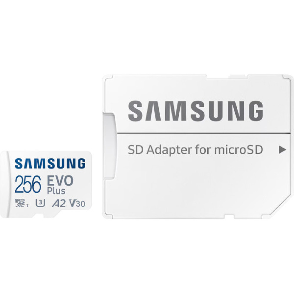 Карта пам'яті Samsung 256GB microSD class 10 UHS-I U3 V30 A2 EVO Plus (MB-MC256SA/EU)