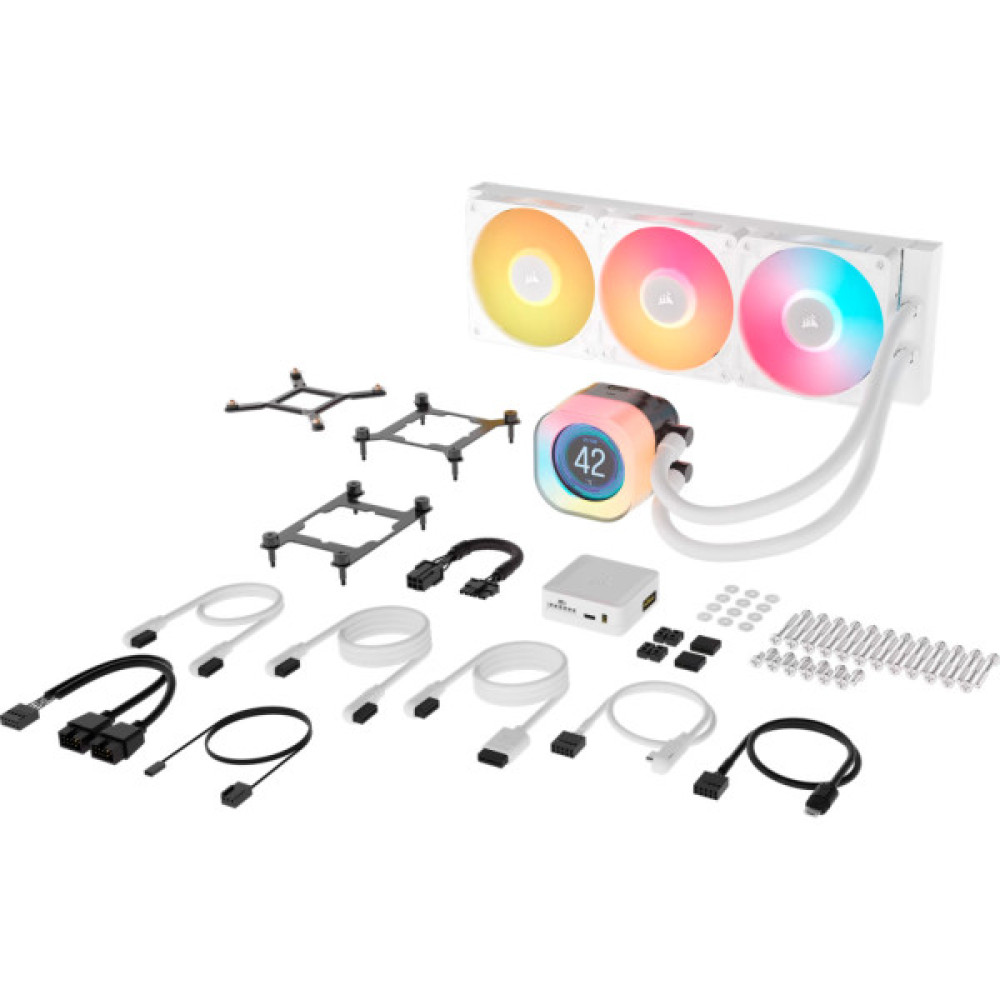 Система рідинного охолодження Corsair iCUE LINK TITAN 360 RX LCD White AIO (CW-9061026-WW)