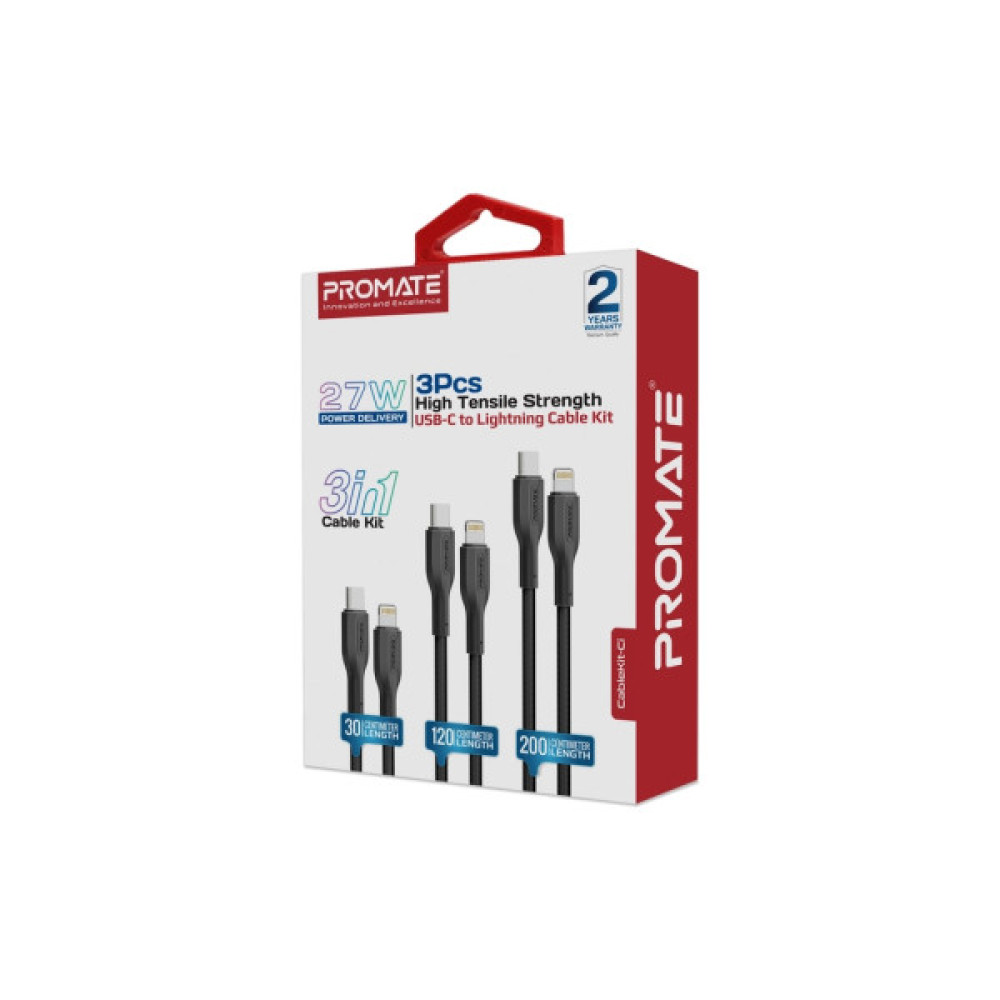 Дата кабель USB-C to Lightning 2.0m Promate (cablekit-ci)