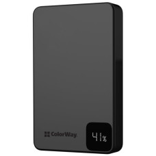 Батарея універсальна ColorWay 10 000 mAh PD/22.5W, 15W MagSafe Black (CW-PB100LPA1BK-WPDD)