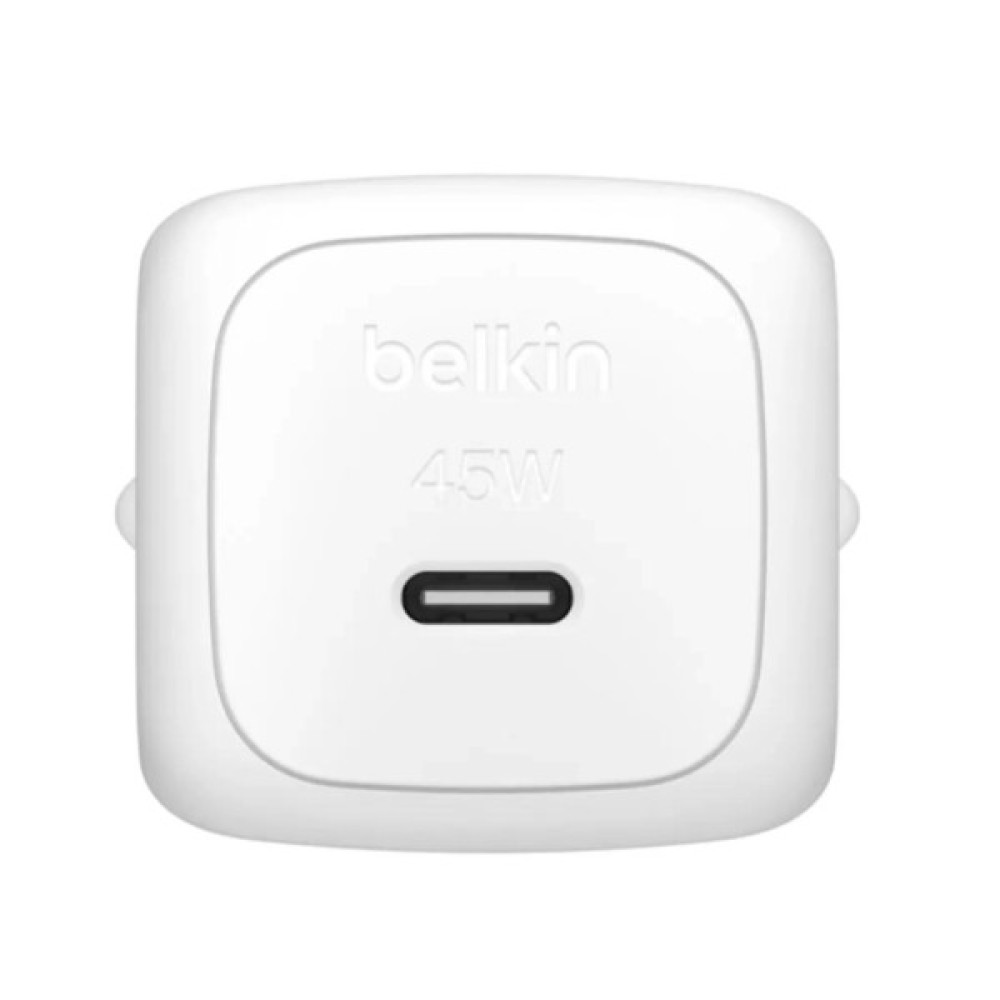Зарядний пристрій Belkin USB-C PD45W PPS white (WCA013KQWH)