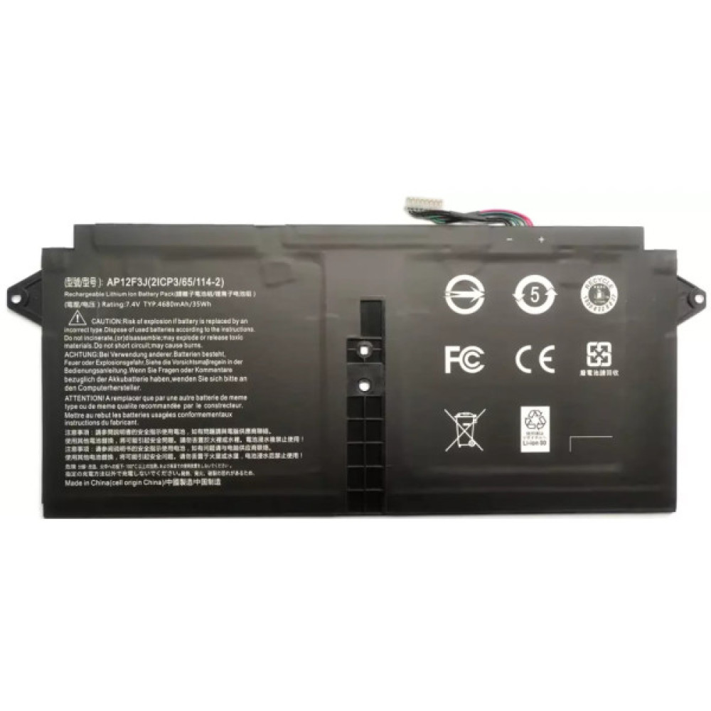 Акумулятор до ноутбука Acer AP12F3J Aspire S7-391, 4680mAh (35Wh), 4cell, 7.4V, Li-Pol AlSoft (A71118)
