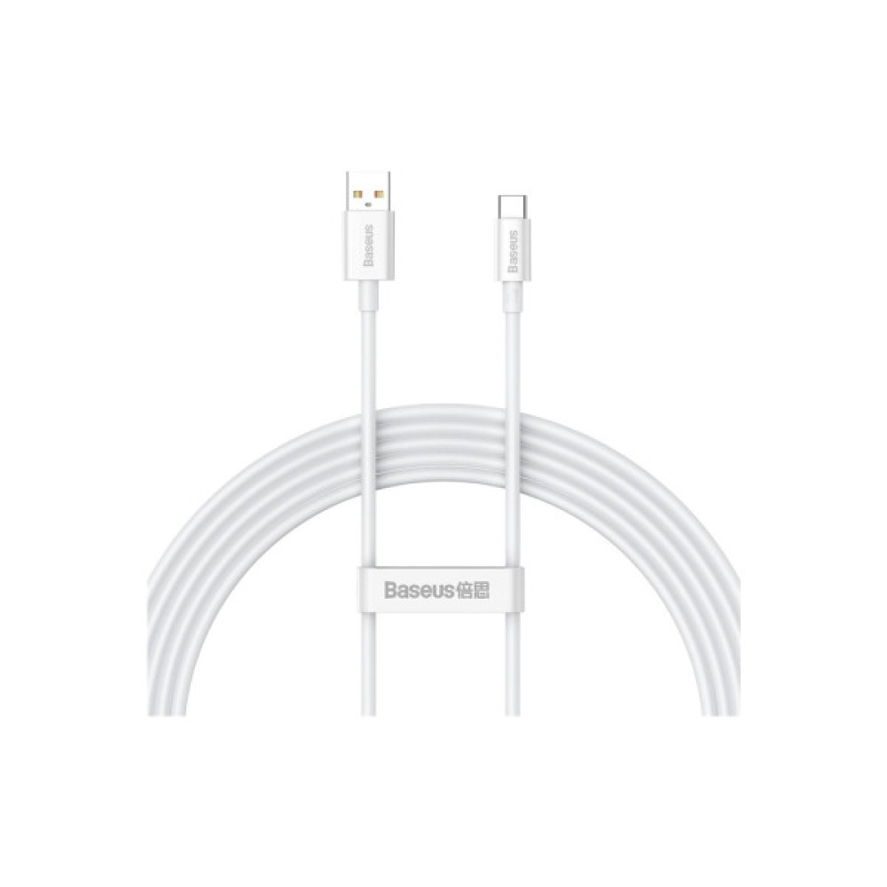 Дата кабель USB 2.0 AM to USB-C 1.5m Superior Fast Charging 100W moon white Baseus (P10320102214-02)