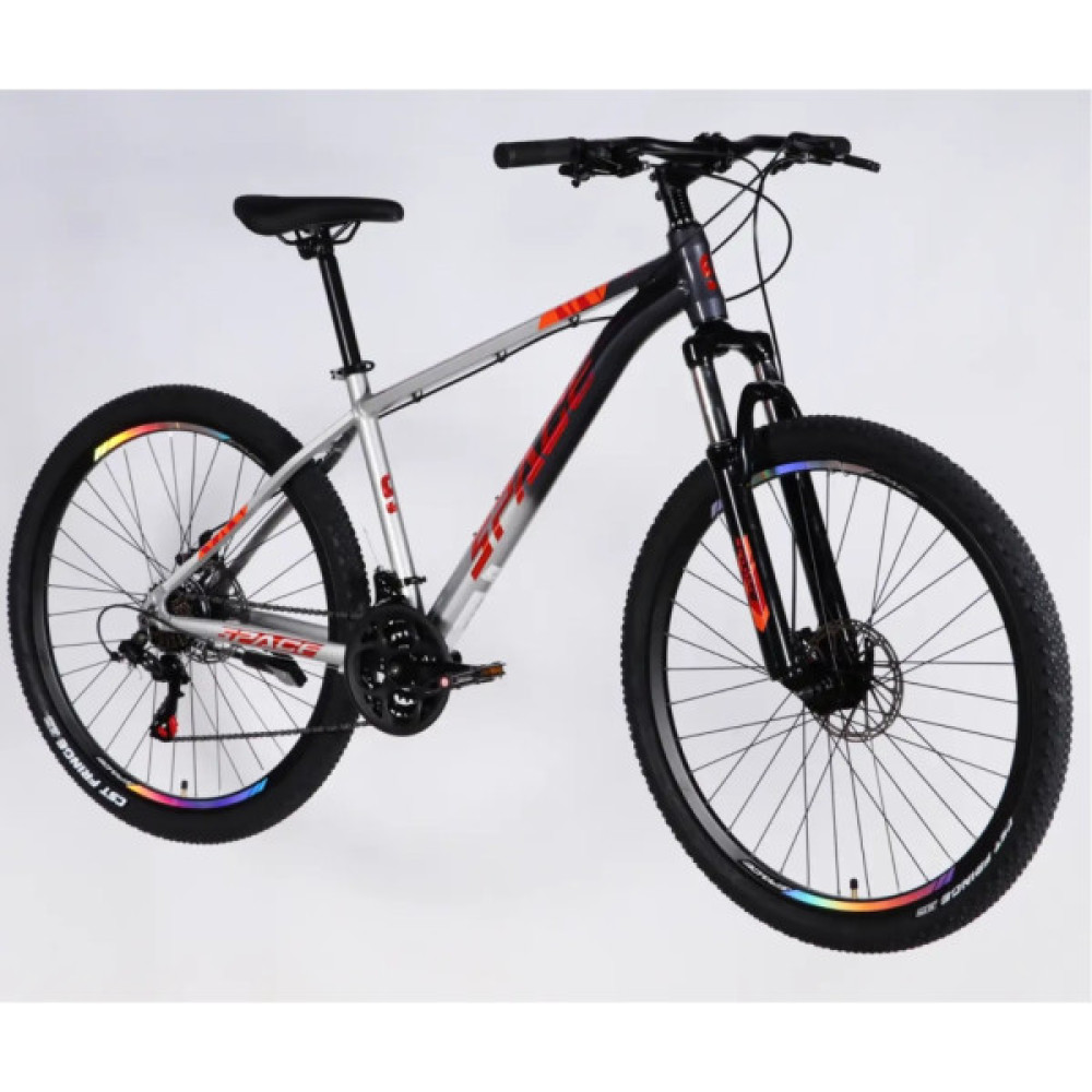 Велосипед Space 27.5" PHAETON DD FR рама-17" AL 2026 сіро-сріблястий (OPS-SP-27.5-082)