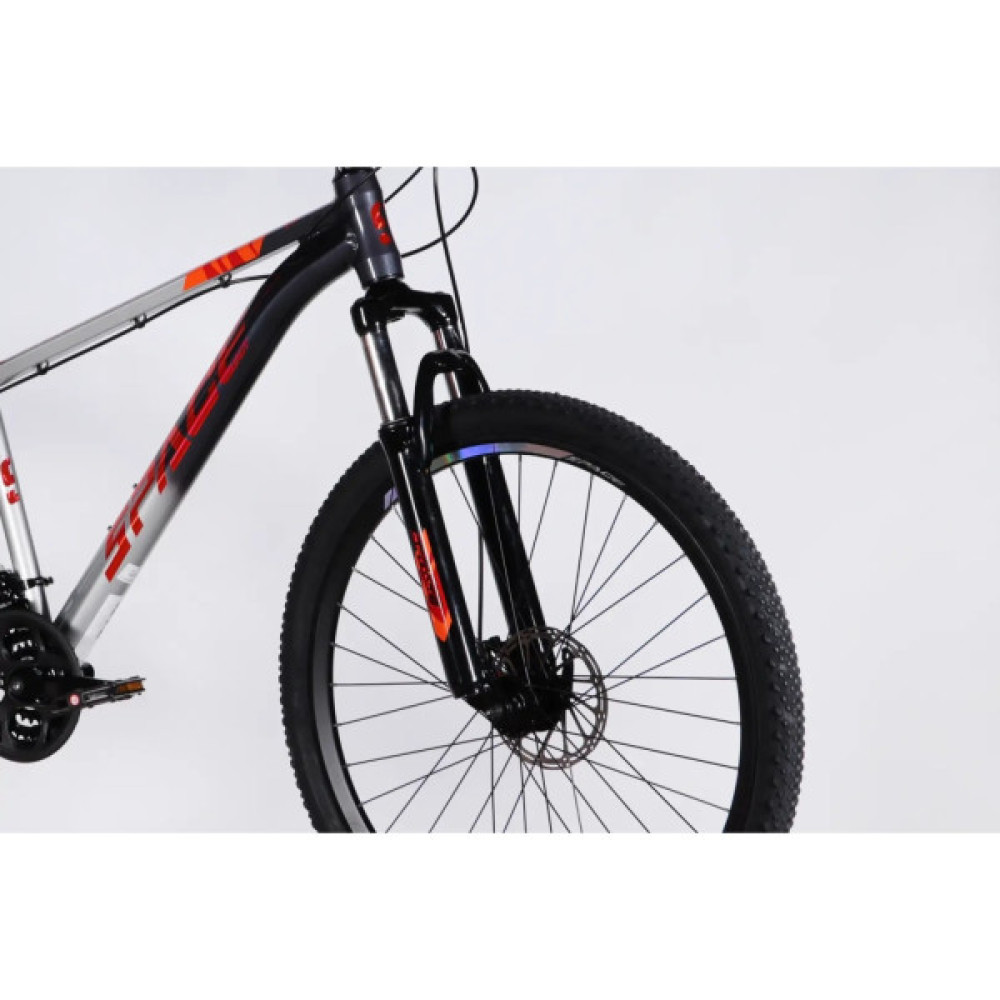 Велосипед Space 27.5" PHAETON DD FR рама-17" AL 2026 сіро-сріблястий (OPS-SP-27.5-082)