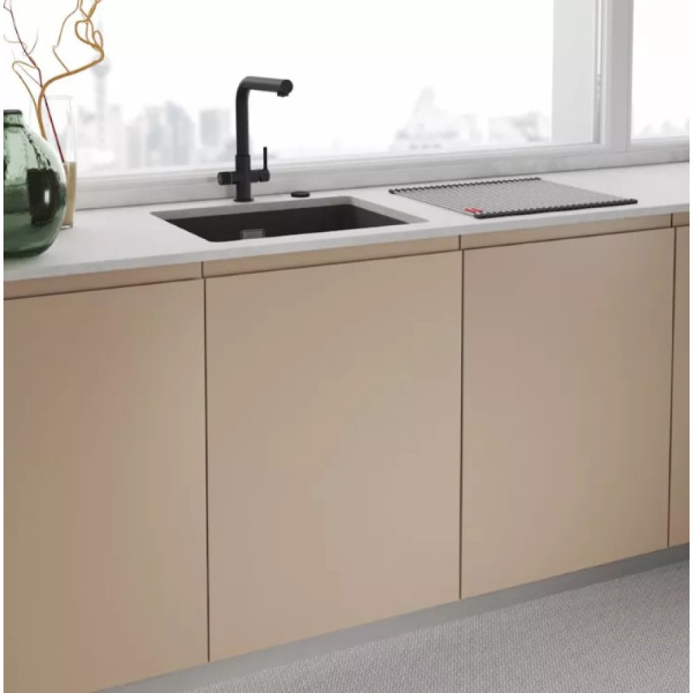 Змішувач для кухні Franke Lina L Clear Water 2.0, довж.виливу - 254 мм, поворотний, 1 важіль , чорний матовий