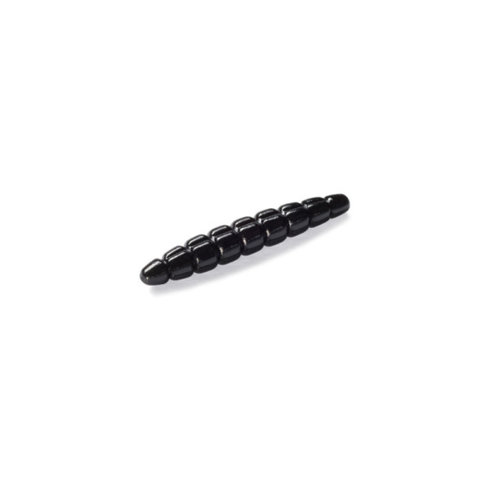 Силікон рибальський FishUP Morio 1.2" 101 - Black, cheese taste (12шт/уп) (1864.03.40)
