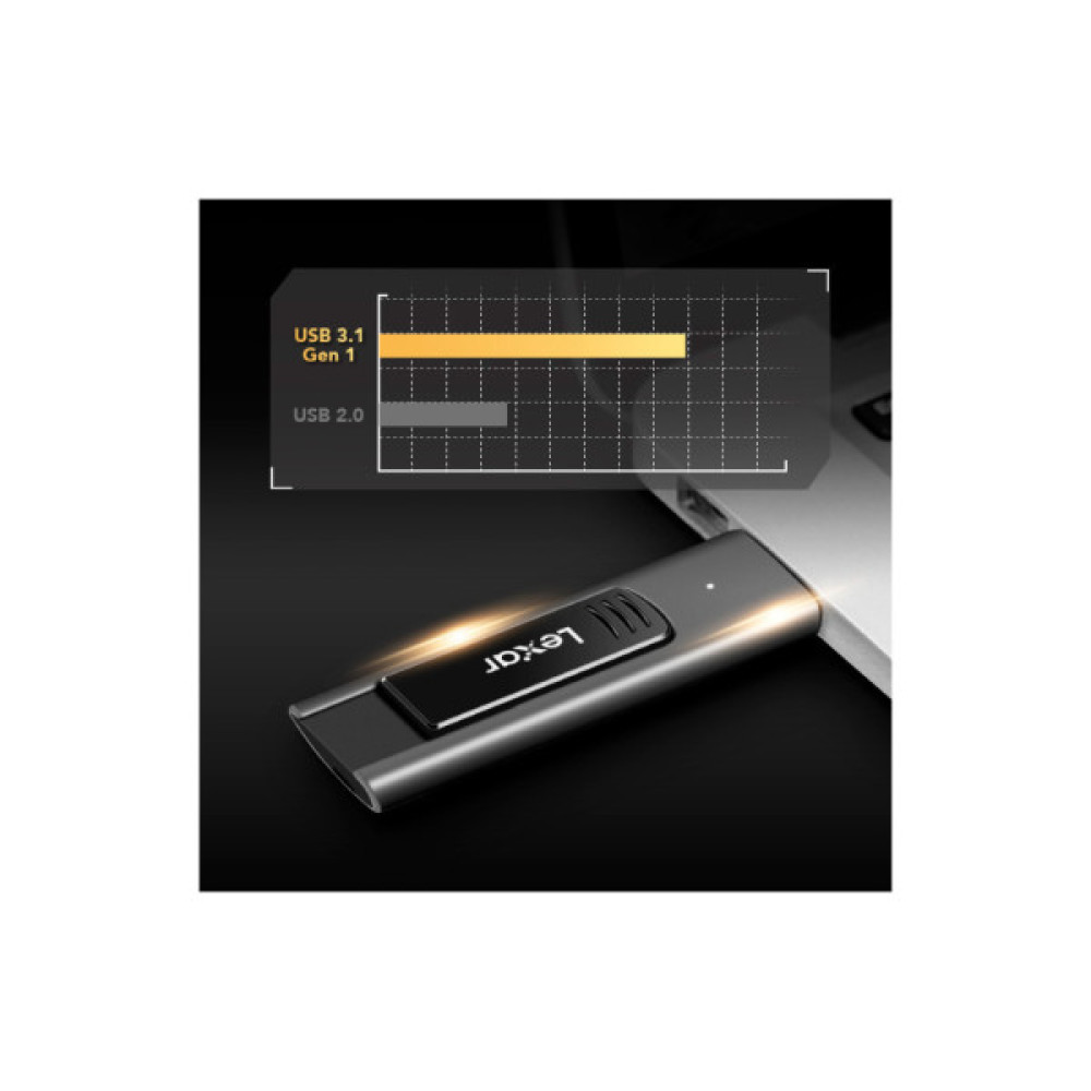 USB флеш накопичувач Lexar 256GB JumpDrive M900 USB 3.1 (LJDM900256G-BNQNG)