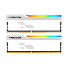 Модуль пам'яті для комп'ютера DDR4 32GB (2x16GB) 3200 MHz Onyx White RGB Prologix (PRO32GB3200YWR4K)