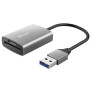 Кардрідер Trust Dalyx USB-A 3.2 > SD/microSD, Алюміній, 0.08м, Сірий Кардрідер Trust Dalyx USB-A 3.2 > SD/microSD, Алюміній, 0.08м, Сірий