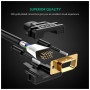 Кабель мультимедійний VGA M to VGA M 2.0m VG101 black Ugreen (11646) Кабель мультимедійний VGA M to VGA M 2.0m VG101 black Ugreen (11646)