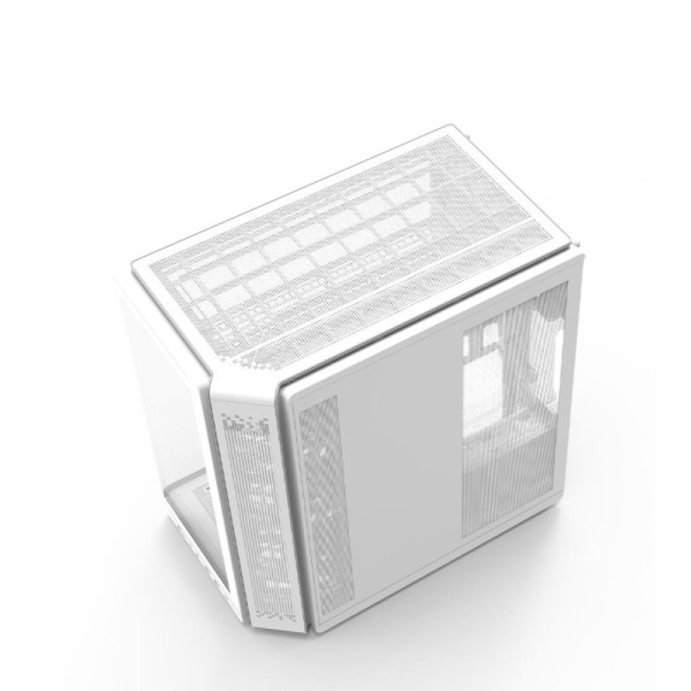 Корпус Zalman P60 без БЖ, 2xUSB3.0, 1x Type C, 3x120мм ARGB Reverse, 2x120мм ARGB, VGA 435мм, LCS ready, Curved Tempered Glass, Dual Chamber, ATX, білий