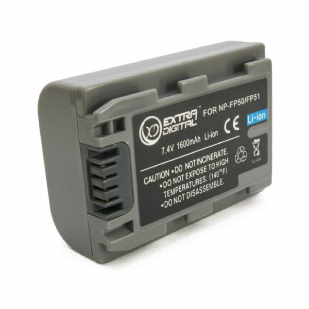 Акумулятор до фото/відео Extradigital Sony NP-FP50 (BDS2667)