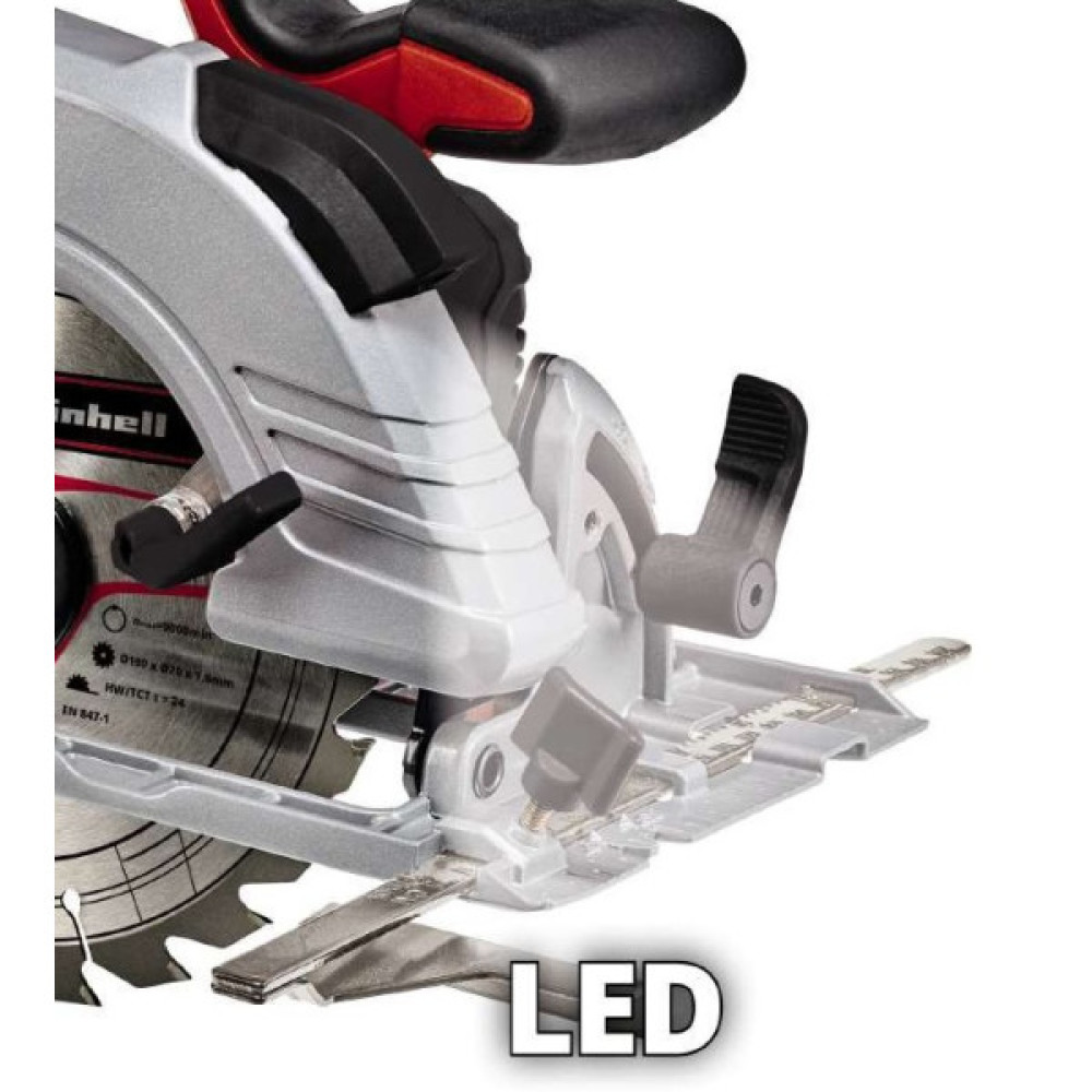 Пила дискова акумуляторна Einhell Professional TE-CS 18/190LI BL PXC 18В 190х20мм 3.23кг без АКБ та ЗП