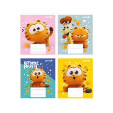 Зошит Kite Garfield, 12 аркушів, коса лінія (GF25-235)