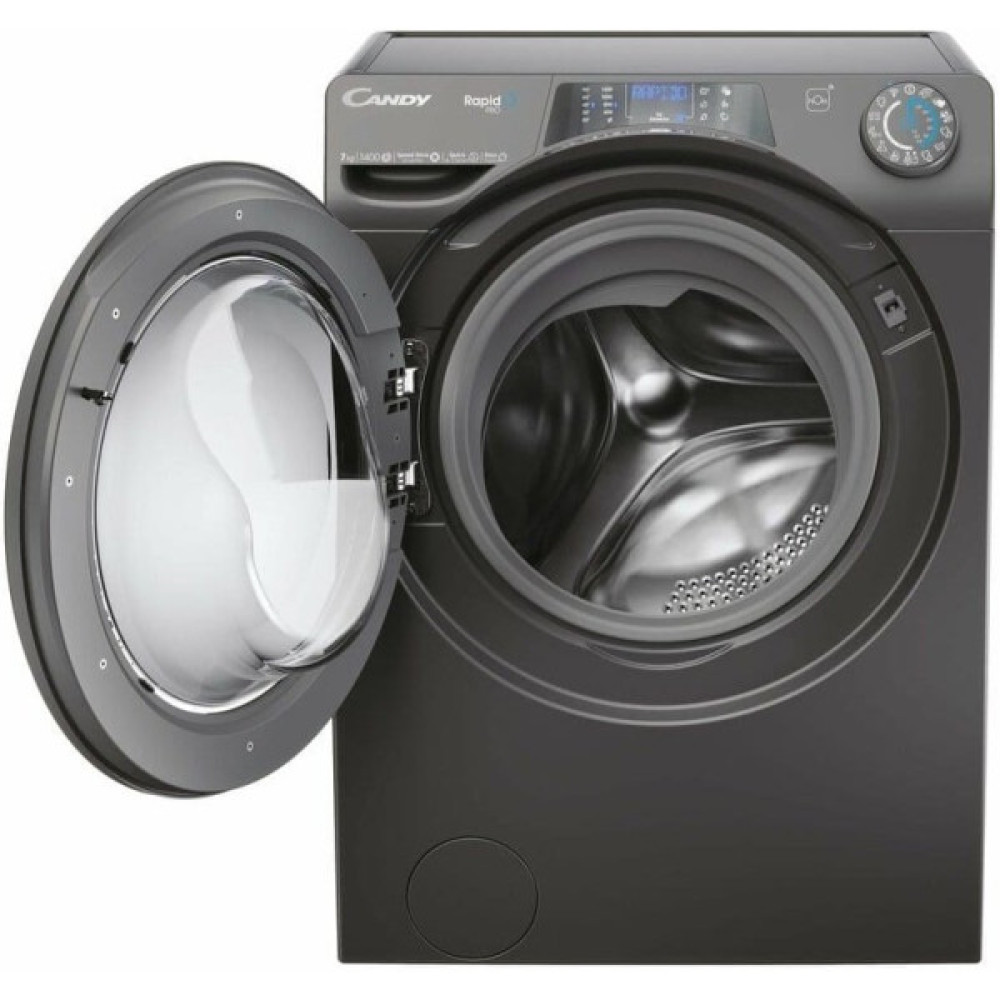 Пральна машина Candy фронтальна, 7кг, 1400, A+++, 45см, дисплей, пара, інвертор, cріблястий