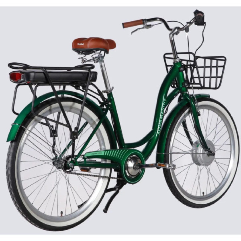 Електровелосипед Dorozhnik 26" eAQUAMARINE BH рама-17" 36B 13А*г 500Вт 2026 зелений (ELB-D-26-317)