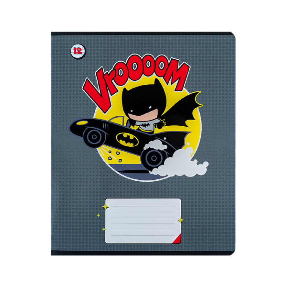 Зошит Kite DC Comics 12 аркушів, лінія (DC24-234)