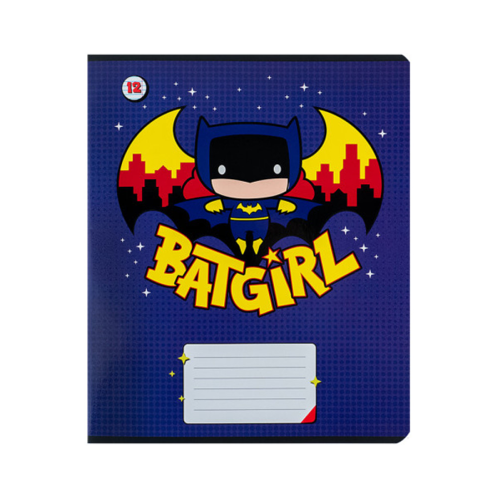 Зошит Kite DC Comics 12 аркушів, лінія (DC24-234)