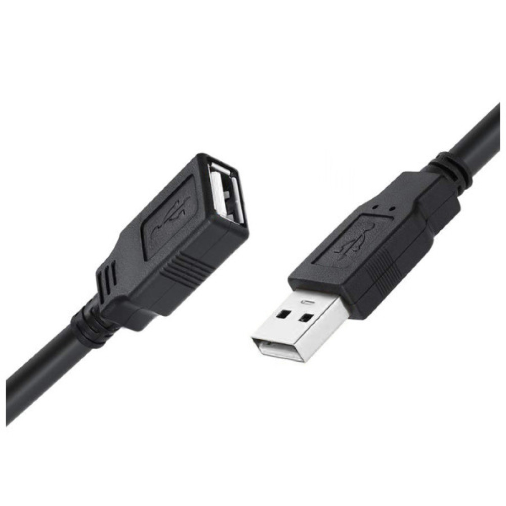 Дата кабель USB 2.0 AM/AF 1.8m black ColorWay (CW-CBUF076-BK)