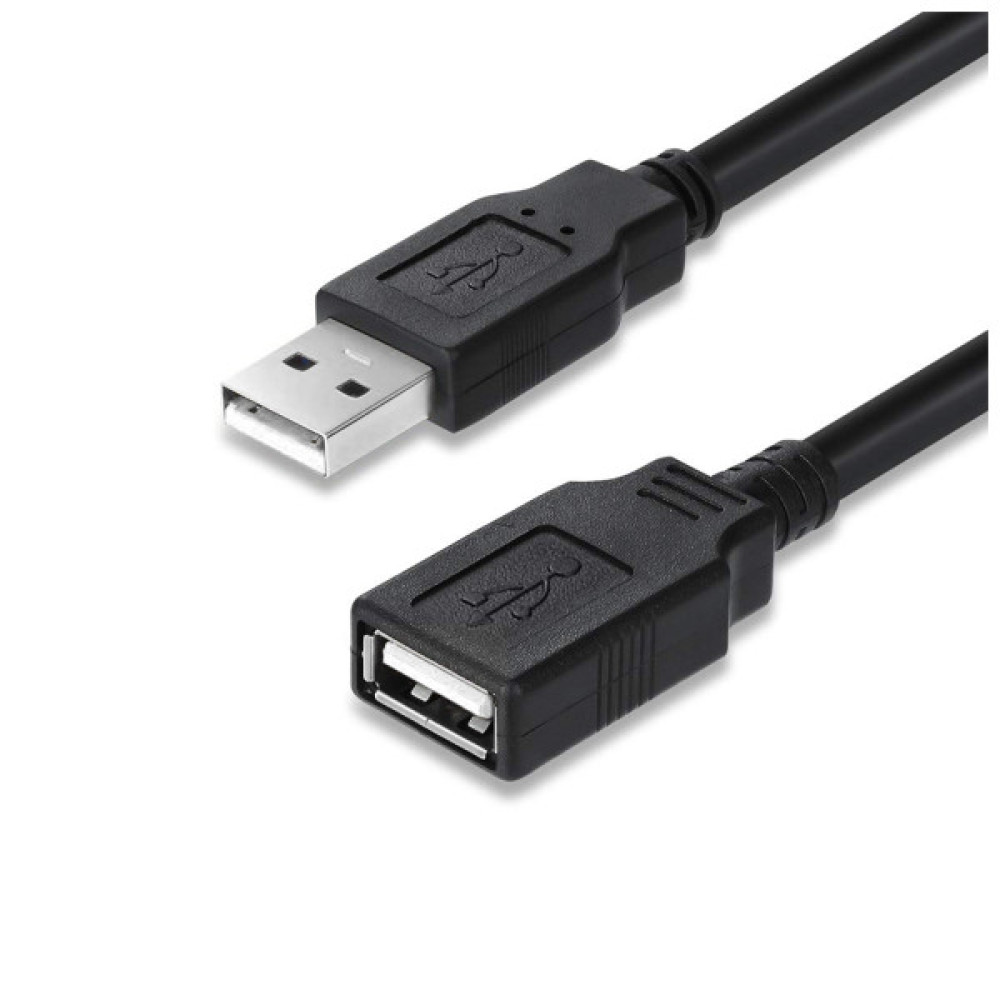 Дата кабель USB 2.0 AM/AF 1.8m black ColorWay (CW-CBUF076-BK)