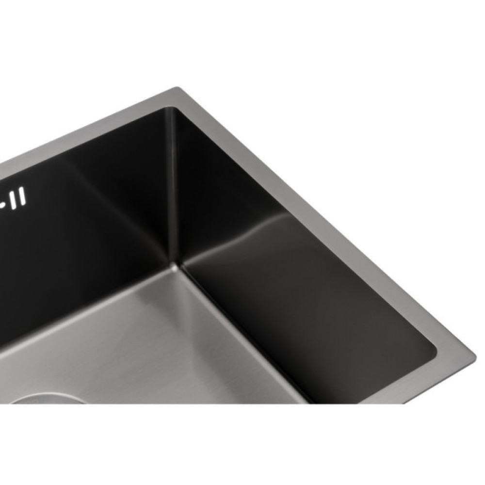 Мийка кухонна GRANADO Under top MAX STEEL S201 black (GS07201B)