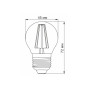 Лампочка TITANUM Filament G45 4W E27 2200K бронза (TLFG4504272A) Лампочка TITANUM Filament G45 4W E27 2200K бронза (TLFG4504272A)