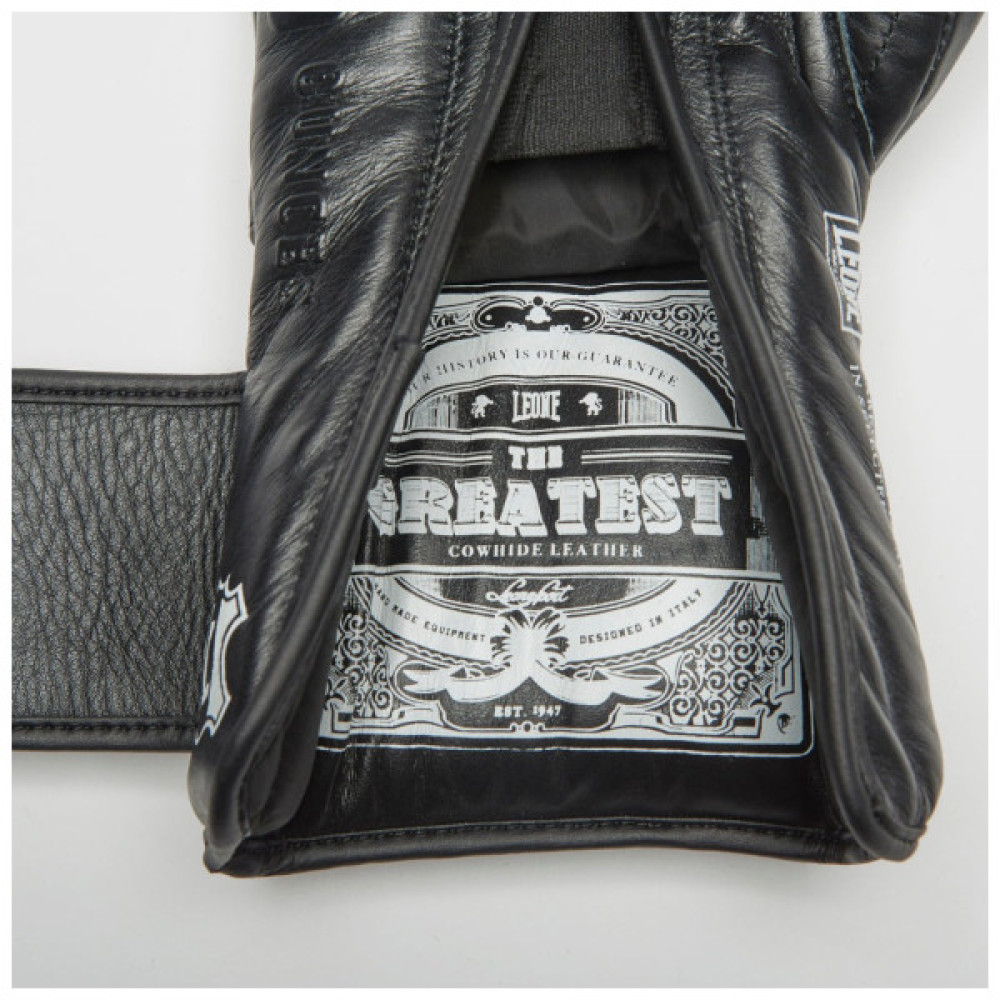 Боксерські рукавички Leone GN111 The Greatest Black 12 унцій (GN111_Black_12oz)