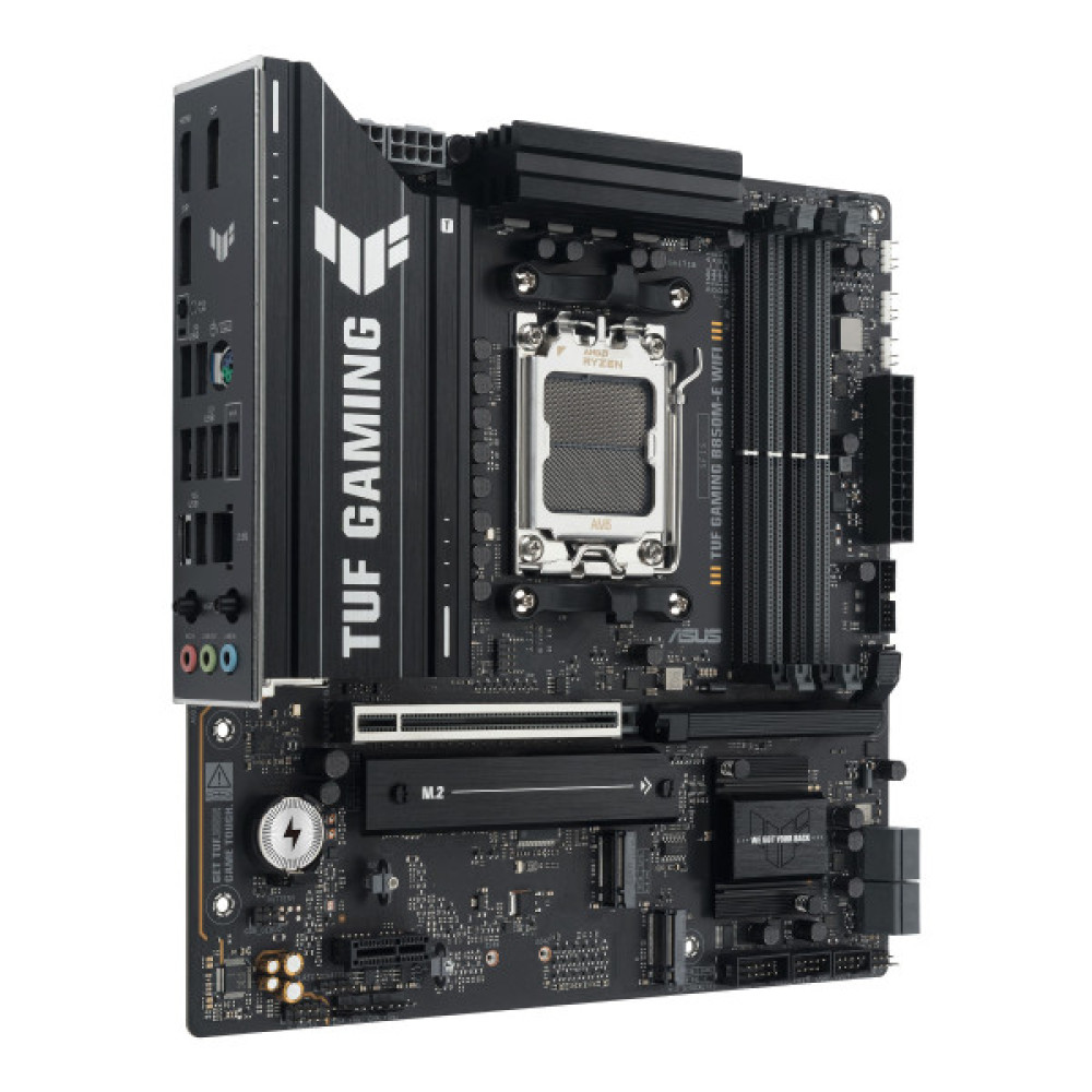 Материнcька плата ASUS TUF GAMING B850M-E WIFI sAM5 B850 4xDDR5 M.2 HDMI DP WiFi BT mATX