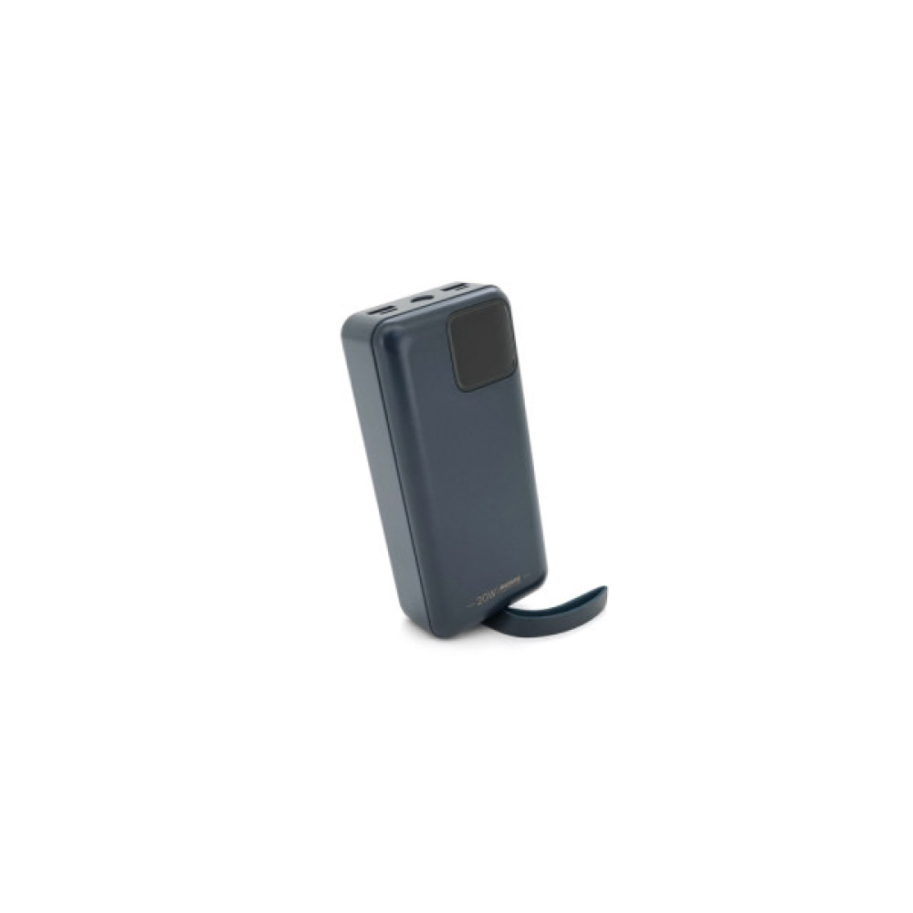 Батарея універсальна Remax 30000mAh, 22.5W, USB+Type-C, with cables Lighting+Type-C, Black (RPP-550)